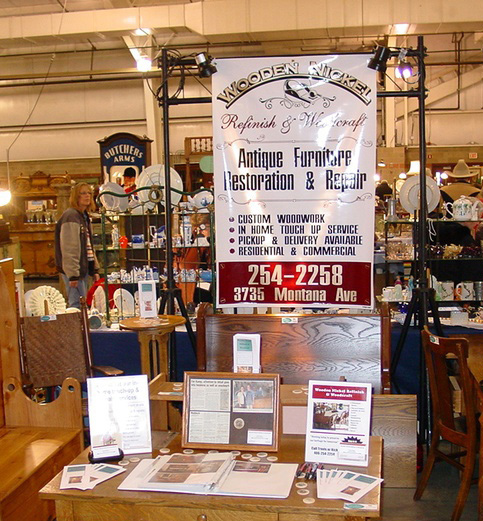 Booth at Huff Antique Show