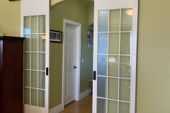 Custom Built Doors With Frosted Glass