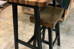 Custom built pub table