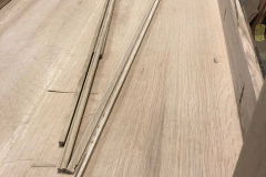 Custom built quarter sawn oak library desk