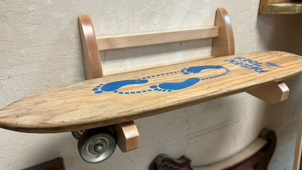 New skateboard display rack