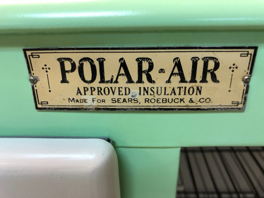 Polar Air Ice Box Label after refinishing