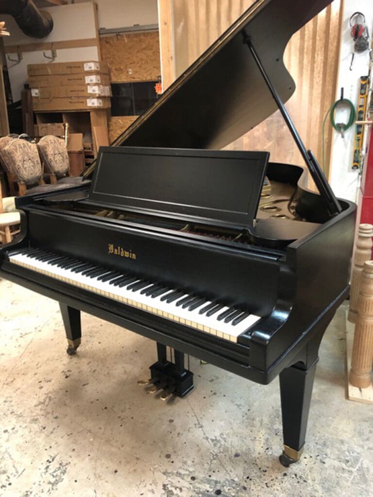 Baby Grand Piano post restoration