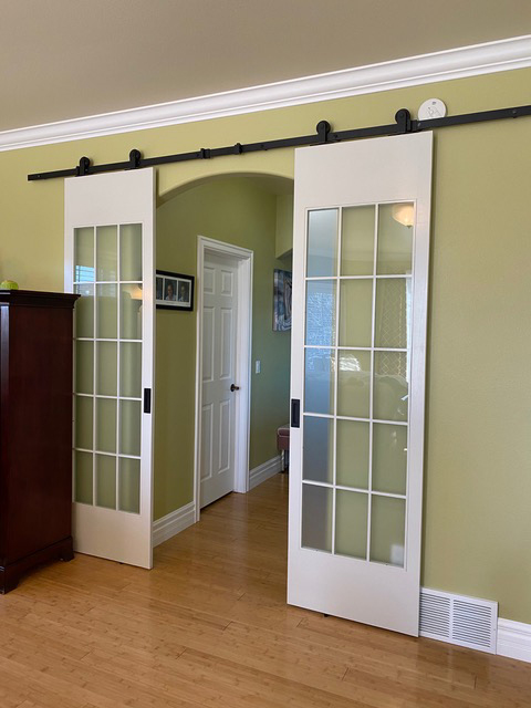 Custom Built Frosted Doors